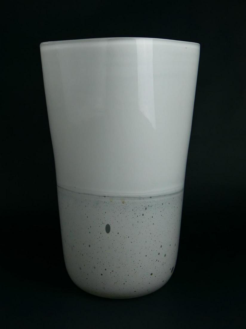 ALFREDO BARBIN HUGE CASED GLASS  THICK VASE (1 of 4)