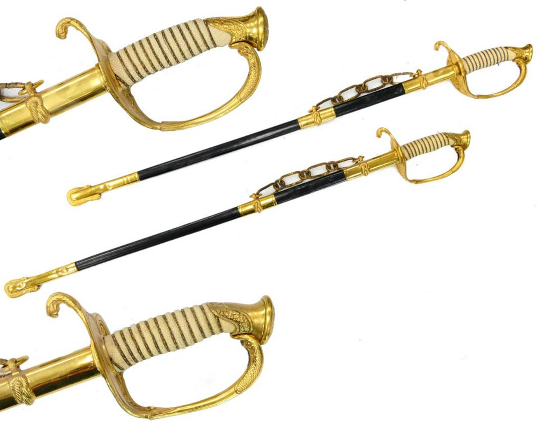 2 USN NAVY CEREMONIAL SWORDS MEYER CONQUEROR (1 of 11)