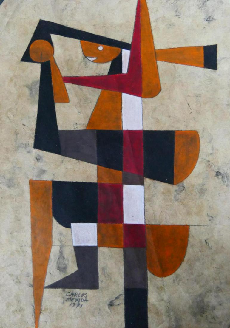 CARLOS MERIDA (GUATEMALA 1891-1984) MIXED MEDIA (1 of 5)