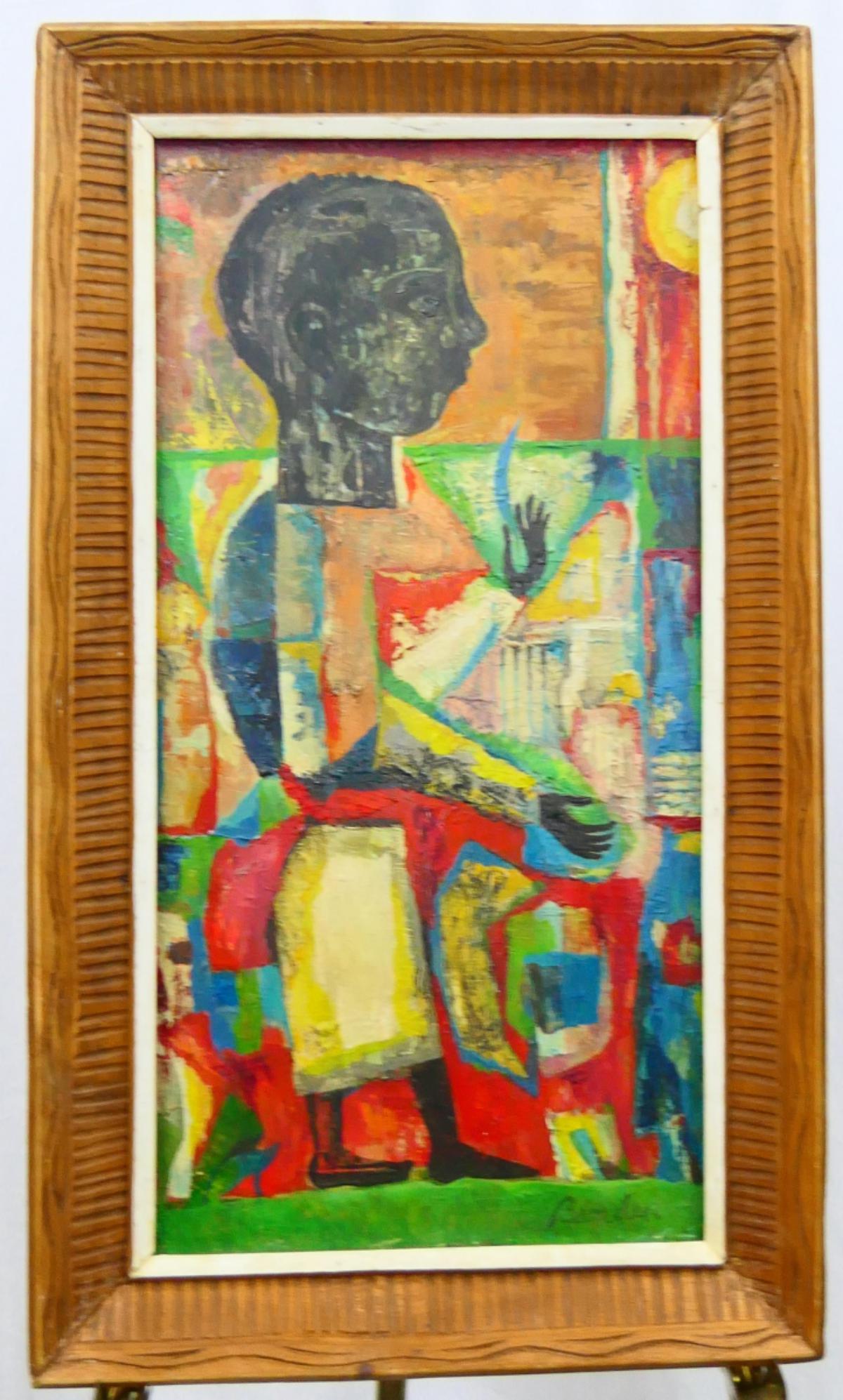 HOWARD BEARDON (USA 1911-1988) BLACK CHILD OIL (1 of 10)