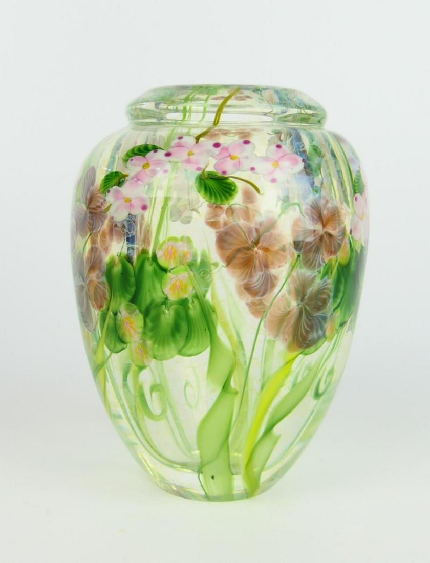 LUNBERG STUDIOS RARE DAVID SALAZAR HEAVY VASE (1 of 4)