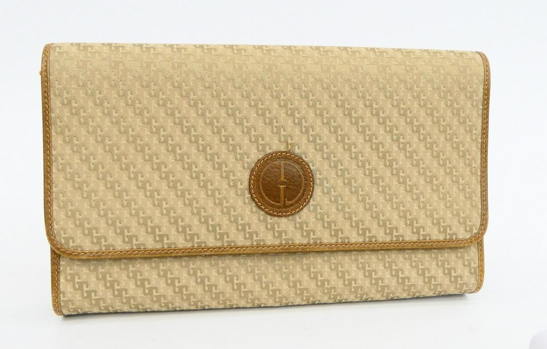 GUCCI MONOGRAM PURSE / CLUTCH: GUCCI PURSE / CLUTCH 12" WIDTH.