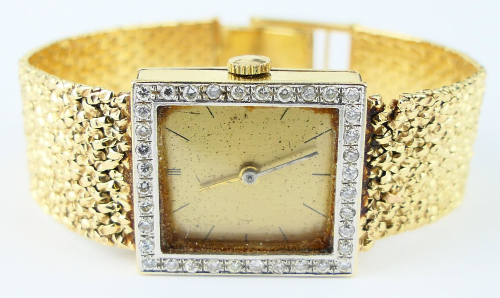 LUCIEN PICCARD 14KT Y GOLD & DIAMOND LADIES WATCH (1 of 5)