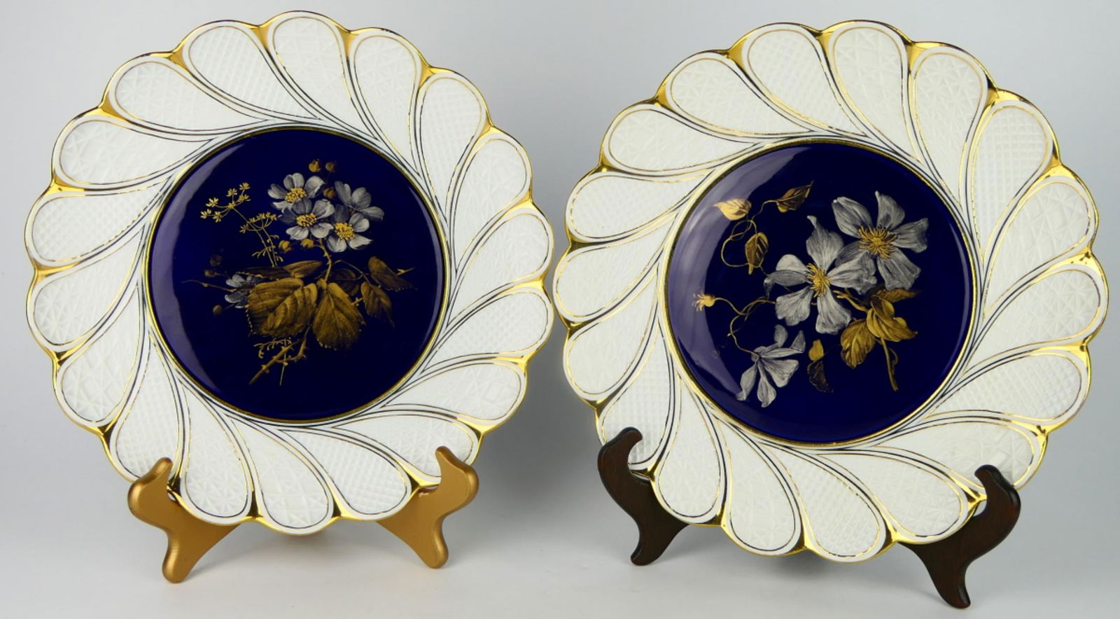 GORGEOUS PR. VINTAGE MEISSEN CHARGERS SEVRES STYLE (1 of 7)