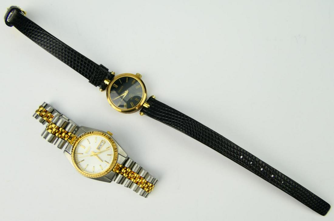 LOT OF 2 WATCHES GUCCI AND SEIKO (1 of 6)