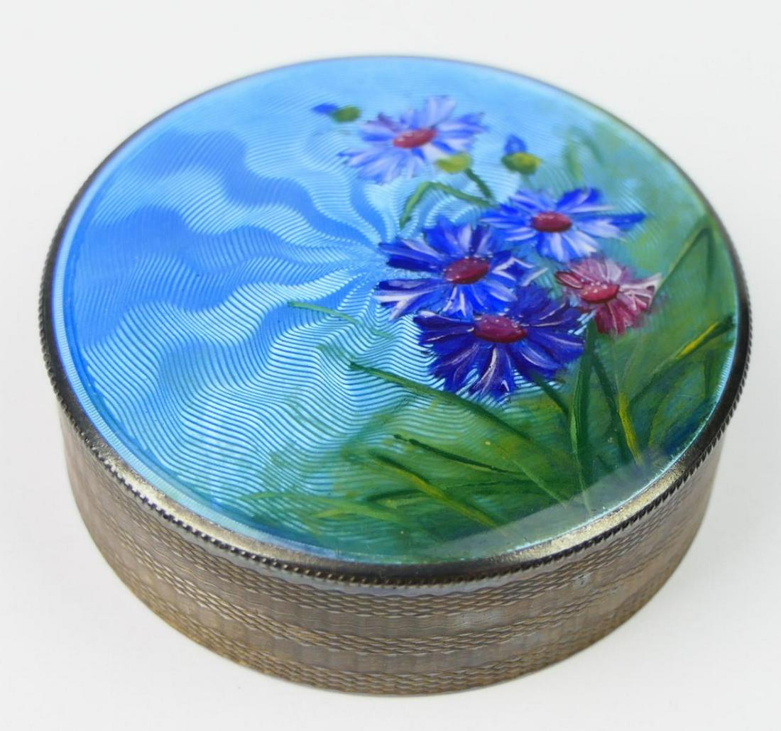 ANTIQUE FRENCH GUILLOCHE AND SILVER GORGEOUS BOX (1 of 5)