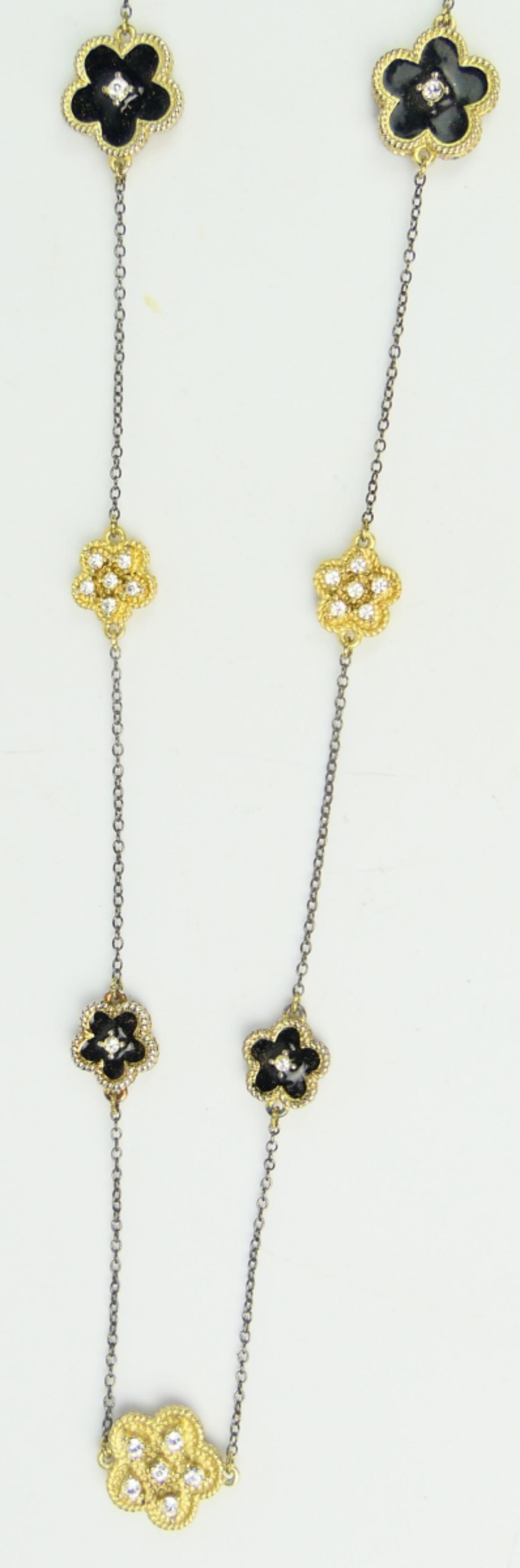 VAN CLEEF & ARPELS STYLE COSTUME OPERA NECKLACE (1 of 5)