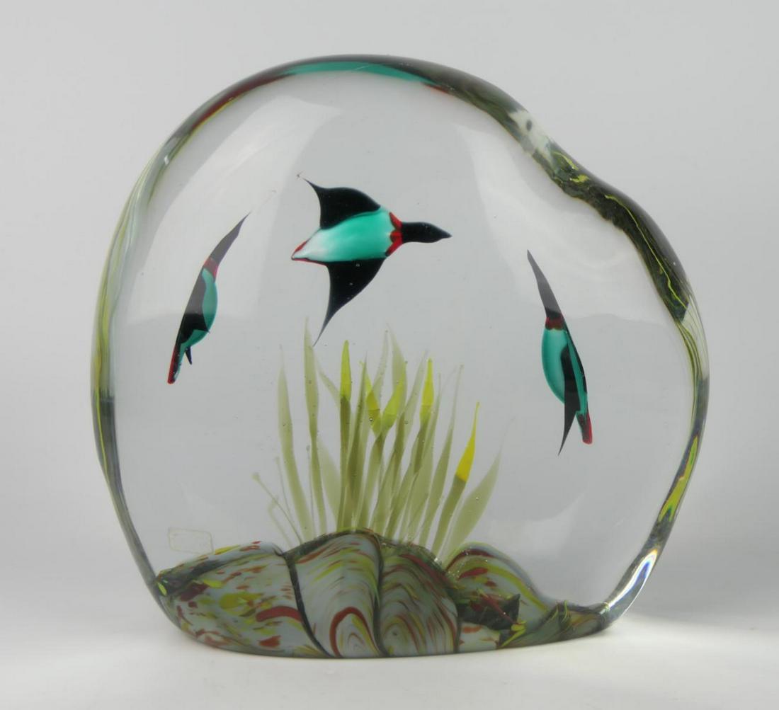 HUGE VENINI MURANO RARE HEAVY GLASS AQUARIUM (1 of 8)