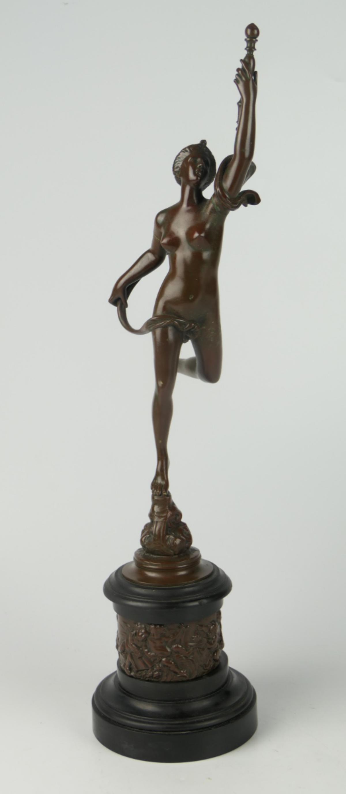 BRONZE STATUE OF MERCURY  HERMES (1 of 6)