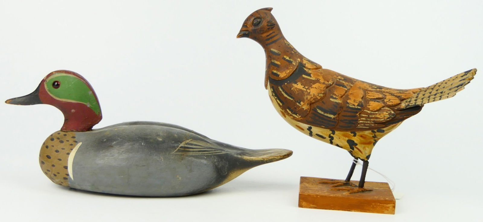 2 SIGNED WOODEN BIRD DECOYS (1 of 7)