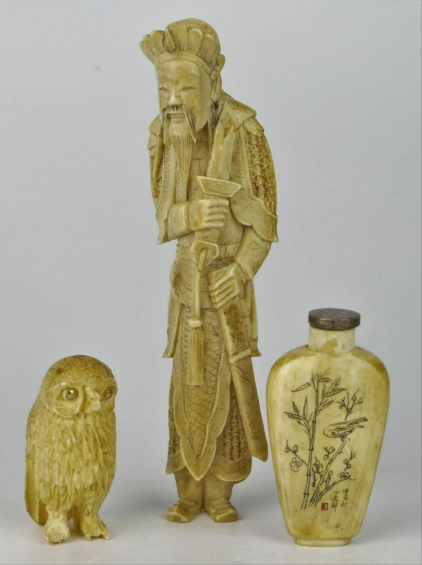 CHINESE LOT OF (3) CARVED ITEMS (1 of 7)