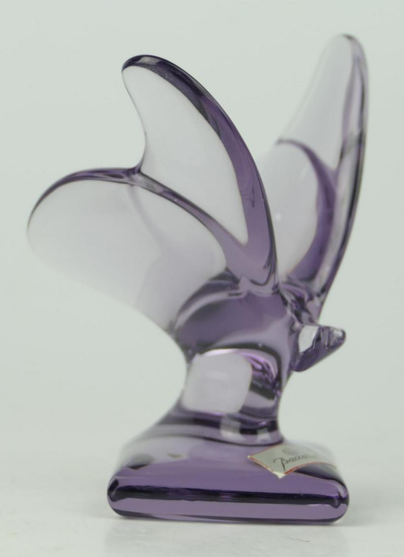 BACCARAT AMETHYST CRYSTAL BUTTERFLY SCULPTURE (1 of 3)