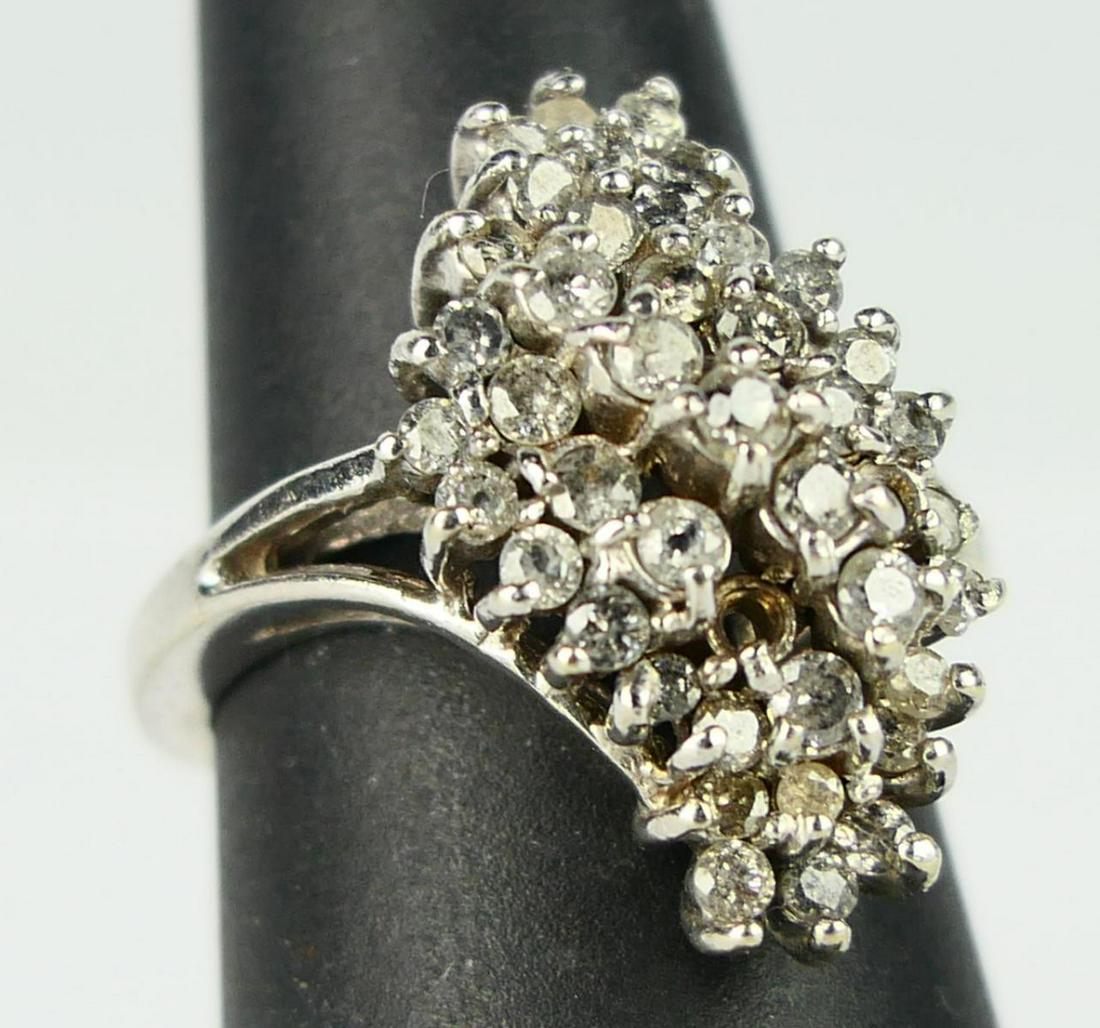 14KT WHITE GOLD 1CT LADIES DIAMOND RING (1 of 3)