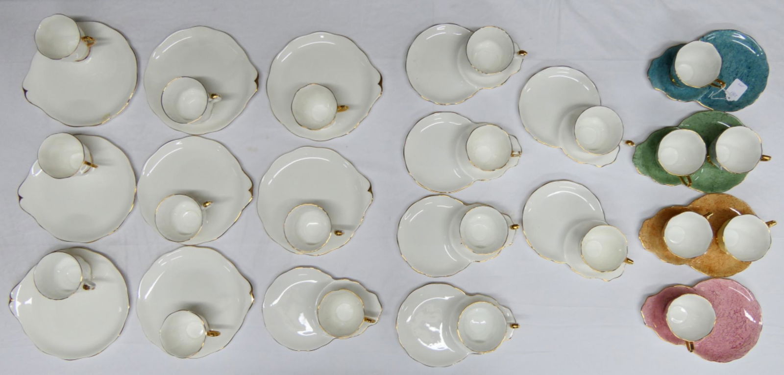 19 ROYAL ALBERT MULTI COLORED LUNCHEON SETS (1 of 5)