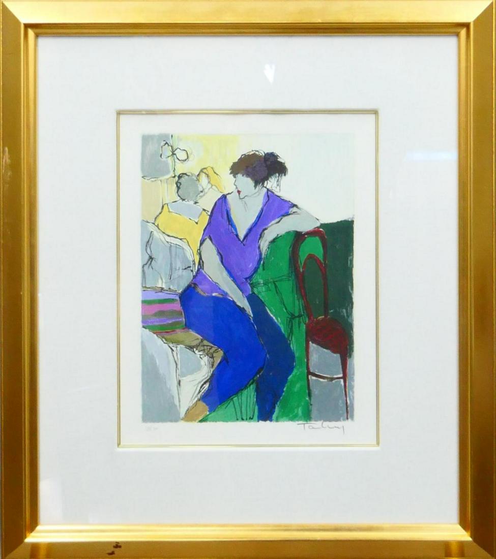 ITZCHAK TARKAY SIGNED AND NUMBERED LITHOGRAPH: Nicely framed, measures 13" X 18" by site plus frame. Numbered 188/300.