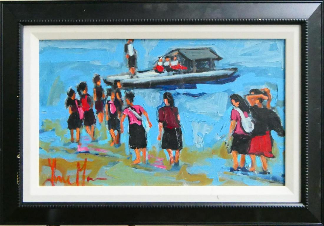 YVONNE MORA (PERU, 21st C) ACRYLIC ON CANVAS (1 of 5)