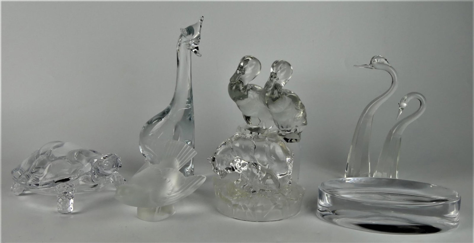 LARGE LOT OF GLASS ANIMALS & PAPERWEIGHTS LALIQUE (1 of 8)