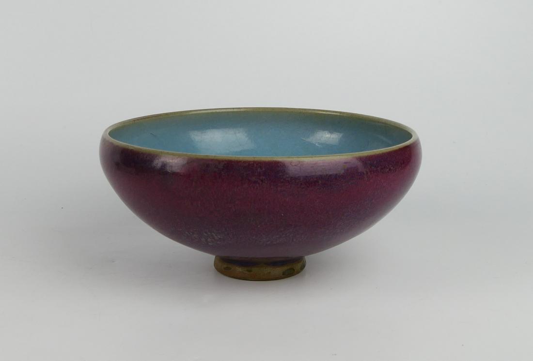 CHINESE JUNYAO CERAMIC FLAMBE BOWL (1 of 9)