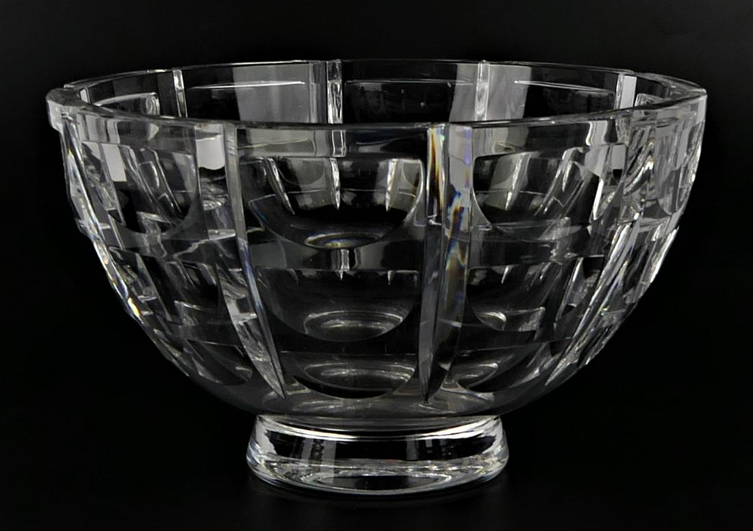 LARGE HEAVY ORREFORS THOUSAND WINDOWS CENTER BOWL (1 of 4)