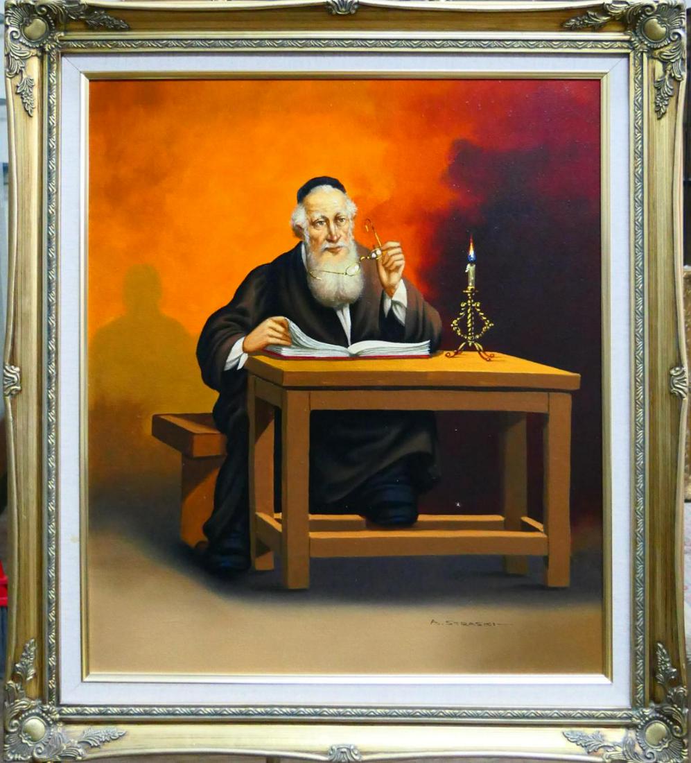 ABRAHAM STRASKI POLAND 1903-1987 OIL/CANVAS (1 of 4)