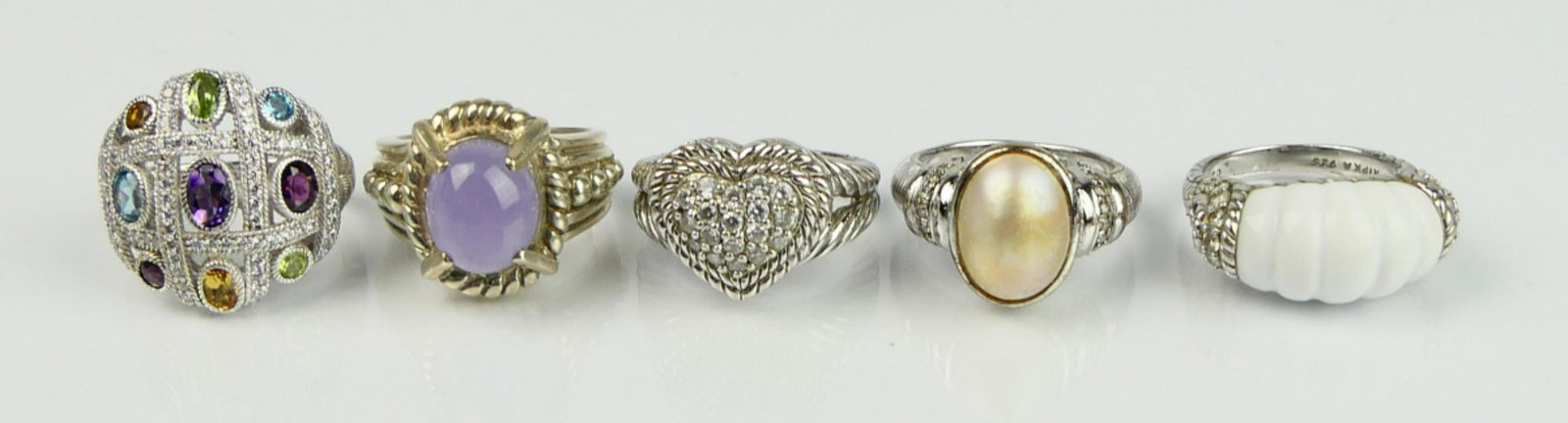 JUDITH RIPKA (5) STERLING & GEMSTONE RINGS (1 of 5)