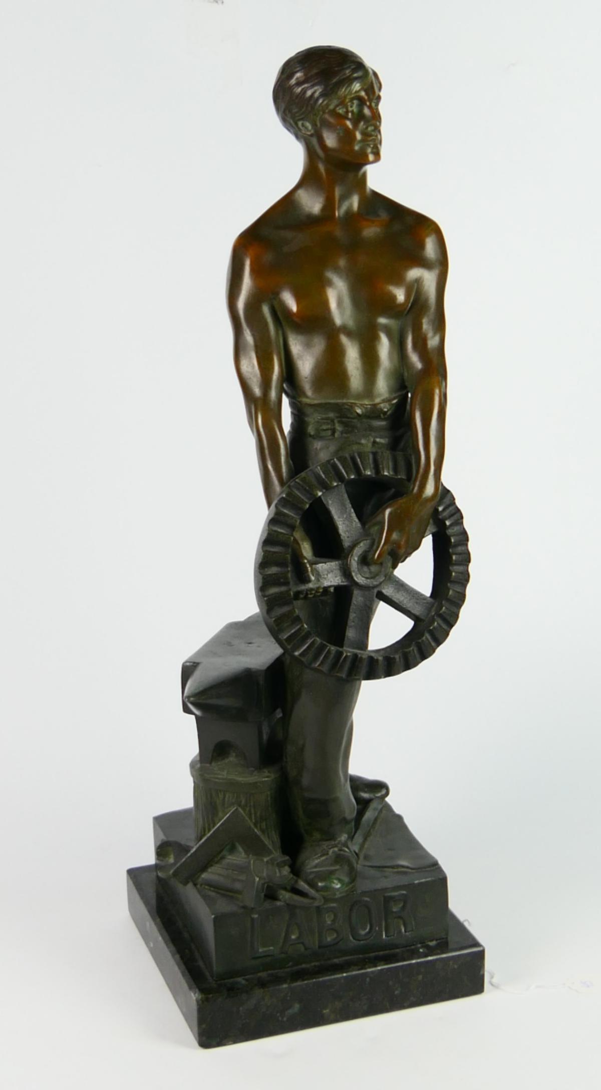 ANTIQUE FRENCH INDUSTRIAL BRONZE BLACK SMITH (1 of 9)