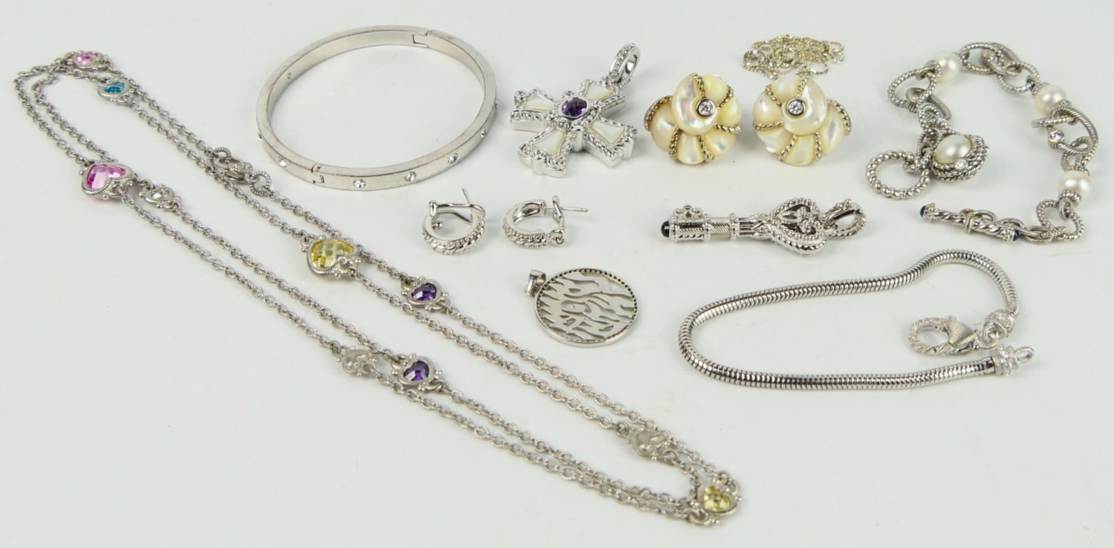 FABULOUS STERLING SIGNED JEWELRY LARGE LOT (1 of 5)