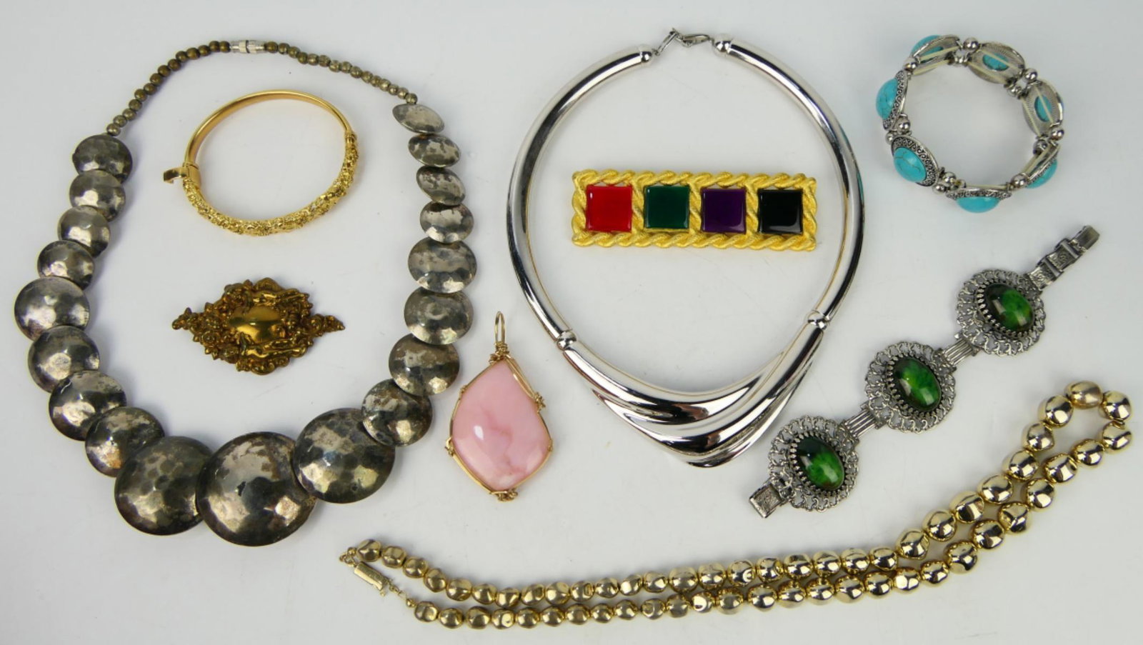 LARGE LOT OF COSTUME JEWELRY INCLUDING SIGNED (1 of 5)