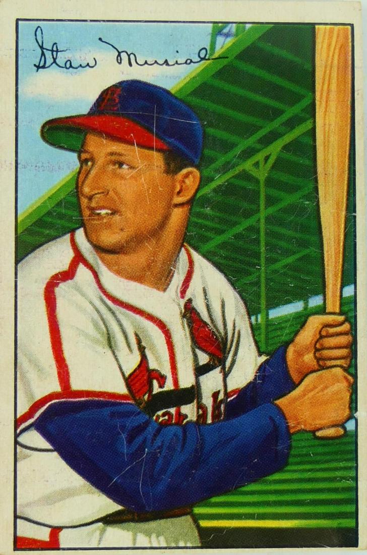 1952 STAN MUSIAL BOWMAN GUM HAELAN BASEBALL CARD (1 of 2)