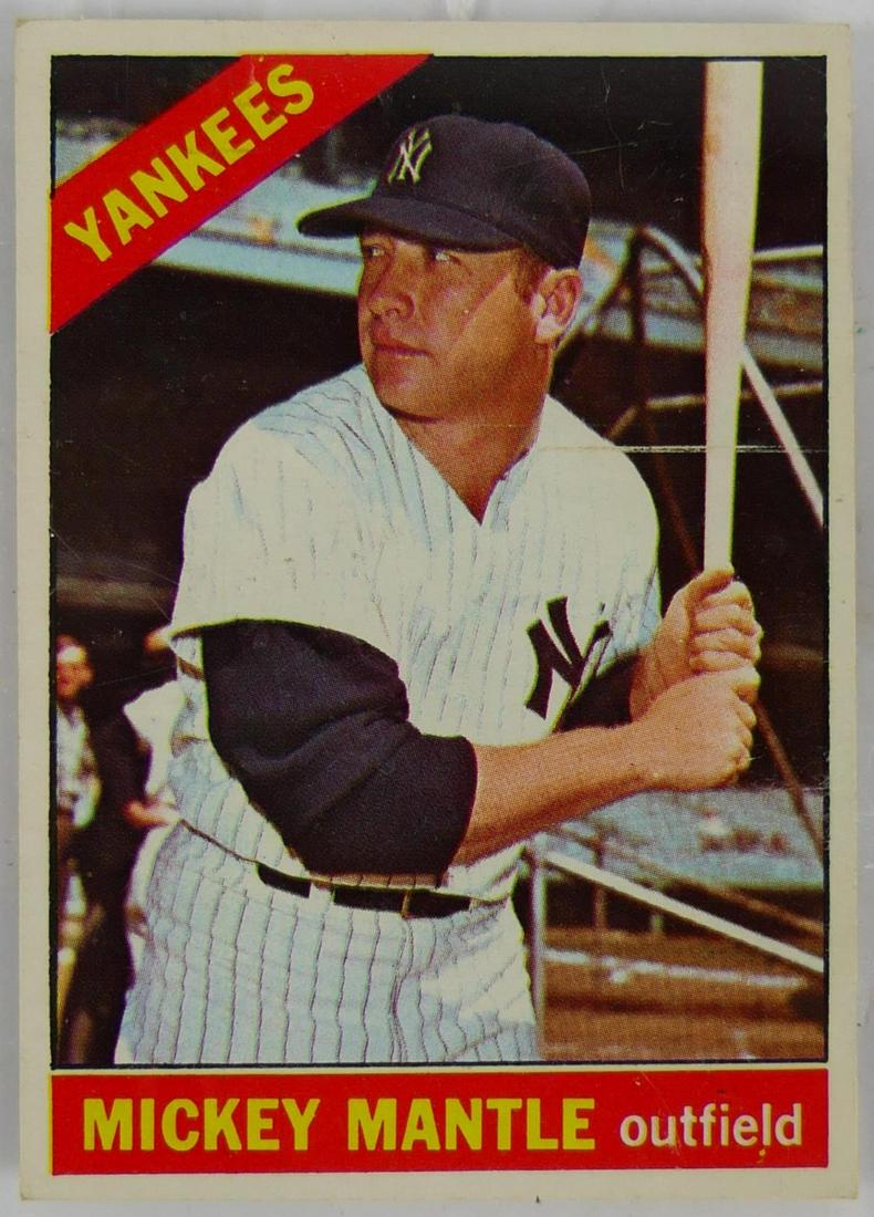 MICKEY MANTLE YANKEES TOPPS #50 BASEBALL CARD (1 of 7)