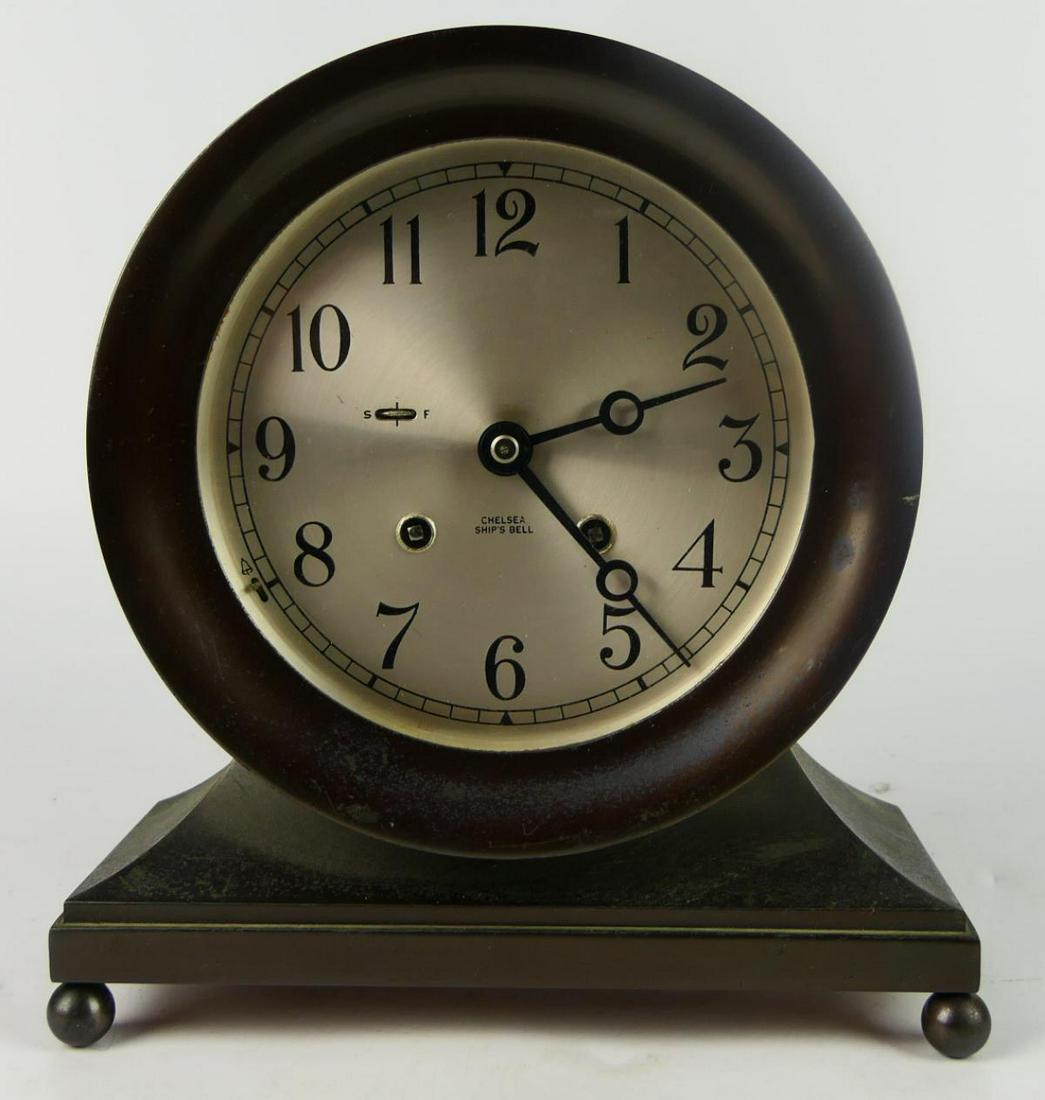 ANTIQUE CHELSEA FOOTED SHIPS CLOCK KEY & PAPERS Jul 13, 2021 ELITE