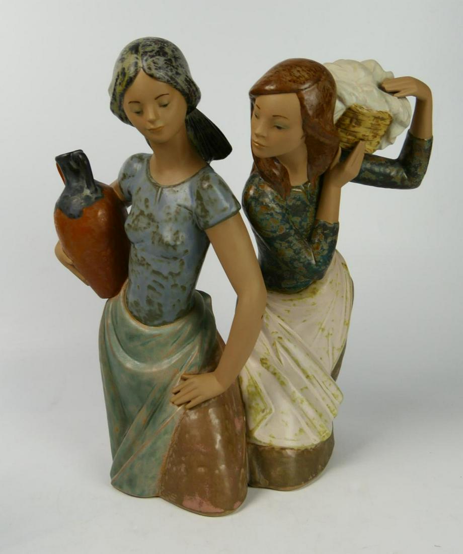 LLADRO LARGE GRESS DOUBLE FIGURINE 2 WOMEN (1 of 4)