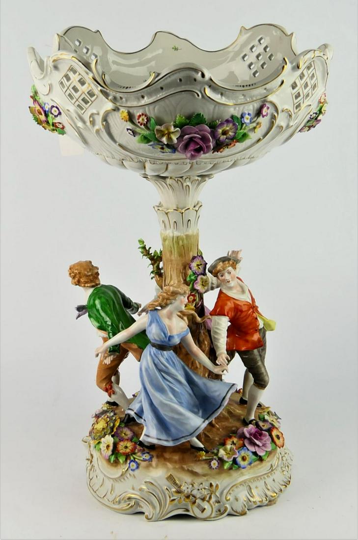 HUGE MID-CENTURY DRESDEN CENTER PIECE (1 of 7)