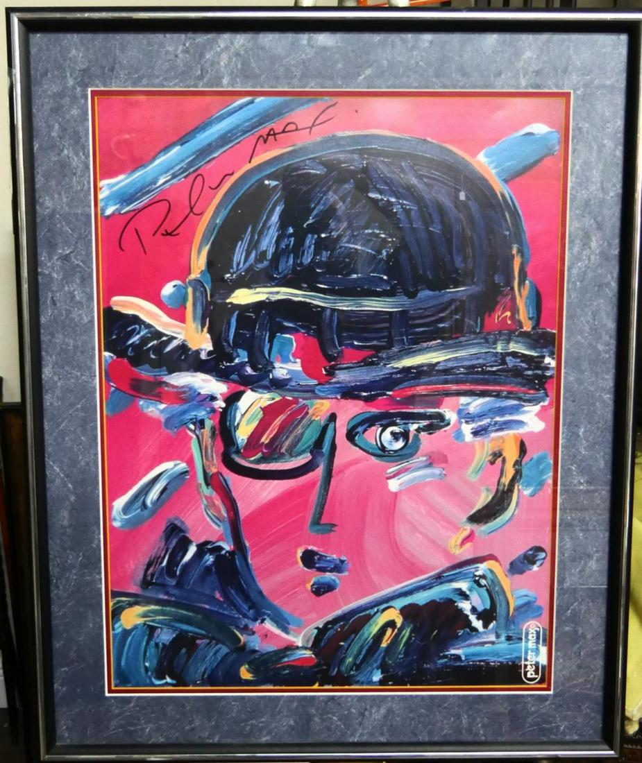 PETER MAX ZERO MEGAPOLIS POSTER HAND SIGNED (1 of 3)