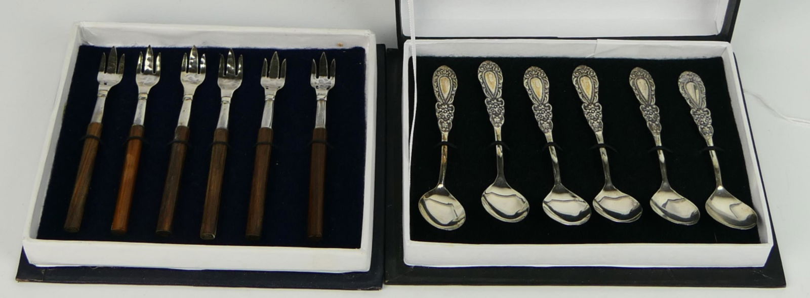 MID CEN STERLING SMALL FORKS & DEMI TASE SPOONS (1 of 3)