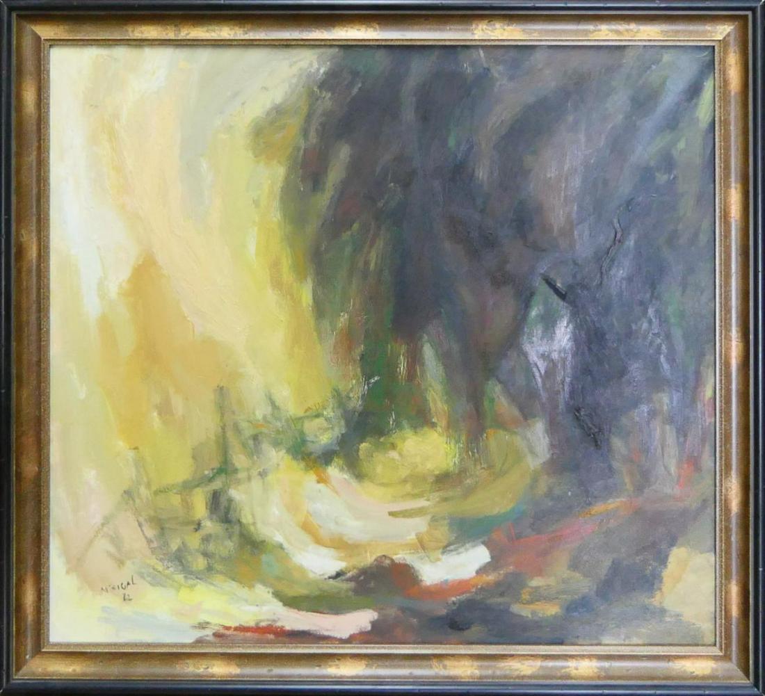 M. SIGAL SIGNED ABSTRACT IMPRESSIONIST OIL/CANVAS (1 of 3)