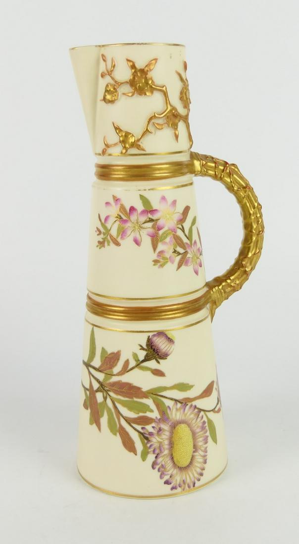 ROYAL WORCESTER FLORAL 10"  PITCHER / EWER (1 of 5)