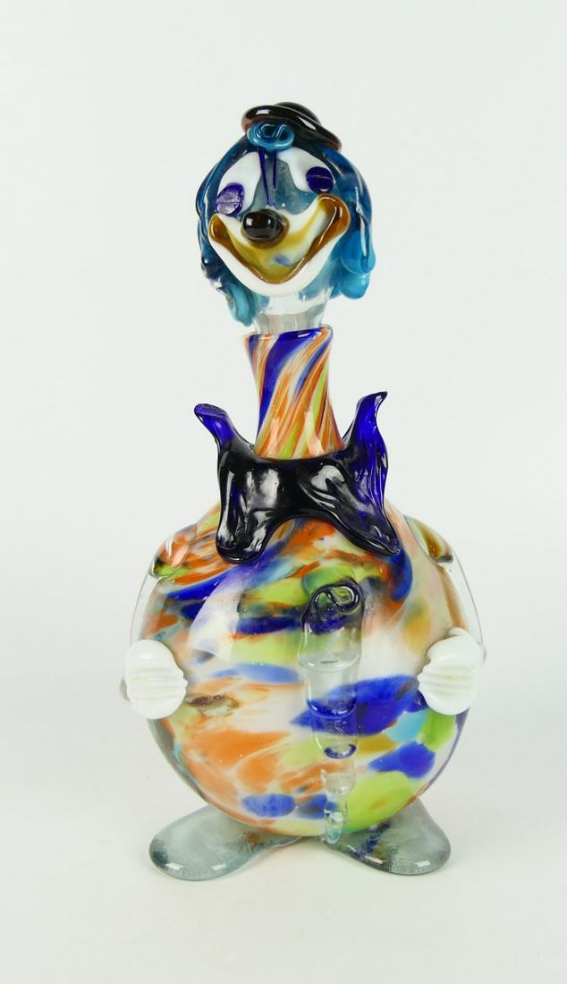 MURANO 12"  VINTAGE BLOWN GLASS CLOWN DECANTER (1 of 6)