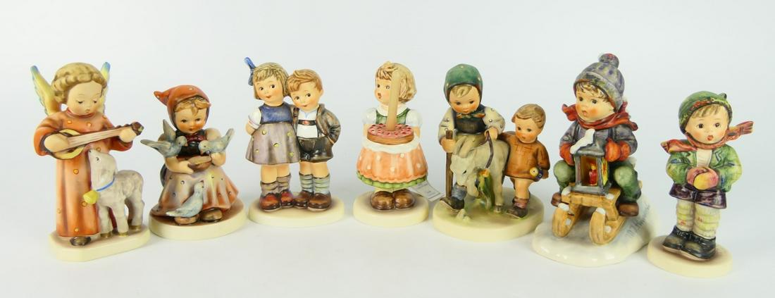 (7) HUMMEL PORCELAIN FIGURES: Measurements vary.