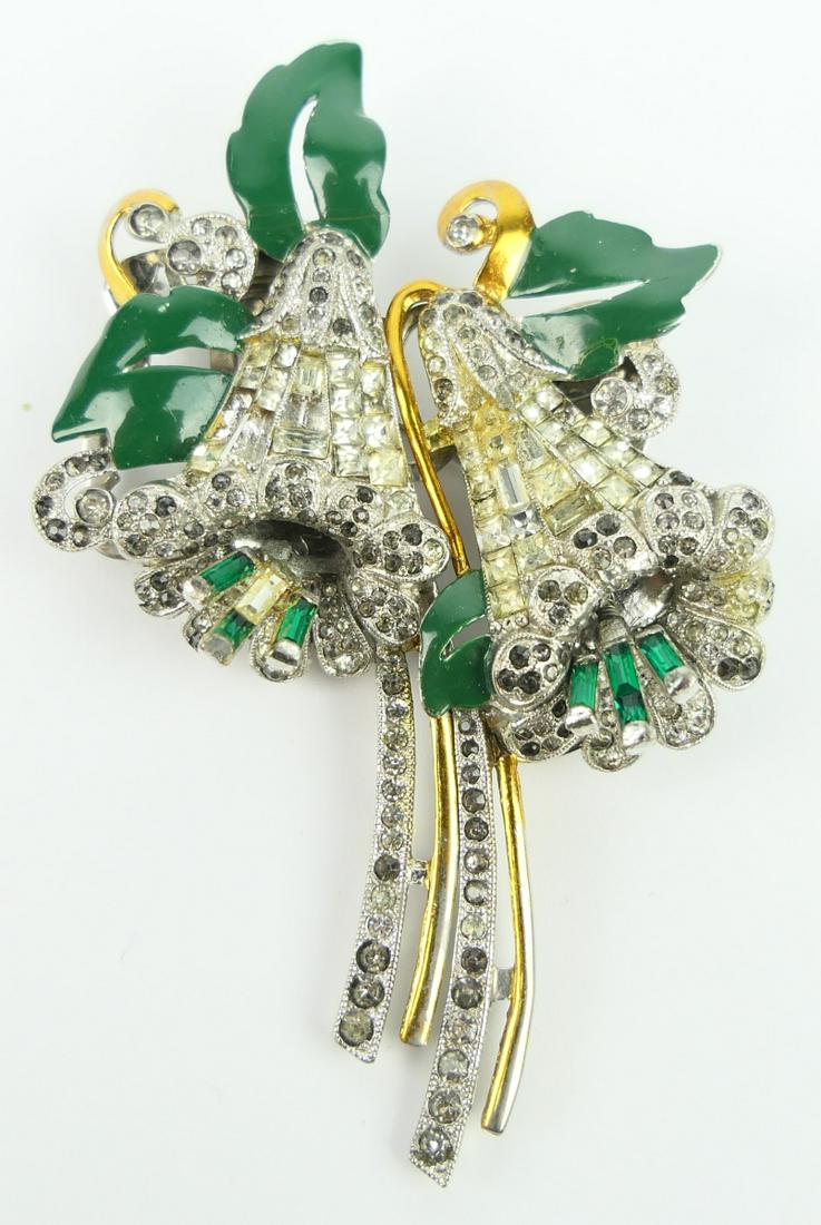 A CORO DUETTE TREMBLER BROOCH (1 of 4)