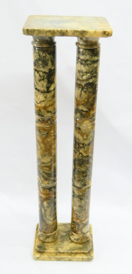 DOUBLE COLUMN MARBLE PEDESTAL (1 of 5)