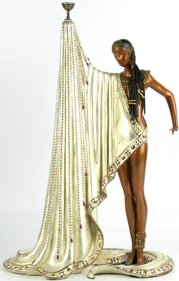 ERTE "THE SLAVE" COLD PAINTED BRONZE SCULPTURE (1 of 7)