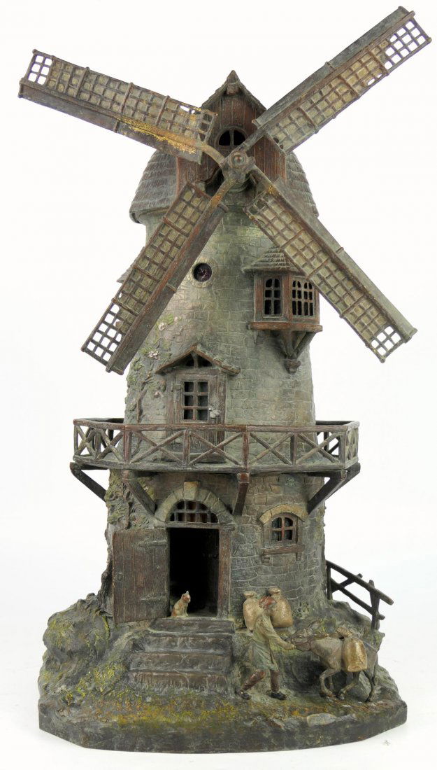 FRANZ BERGMAN COLD PAINTED VIENNA BRONZE LAMP (1 of 19)