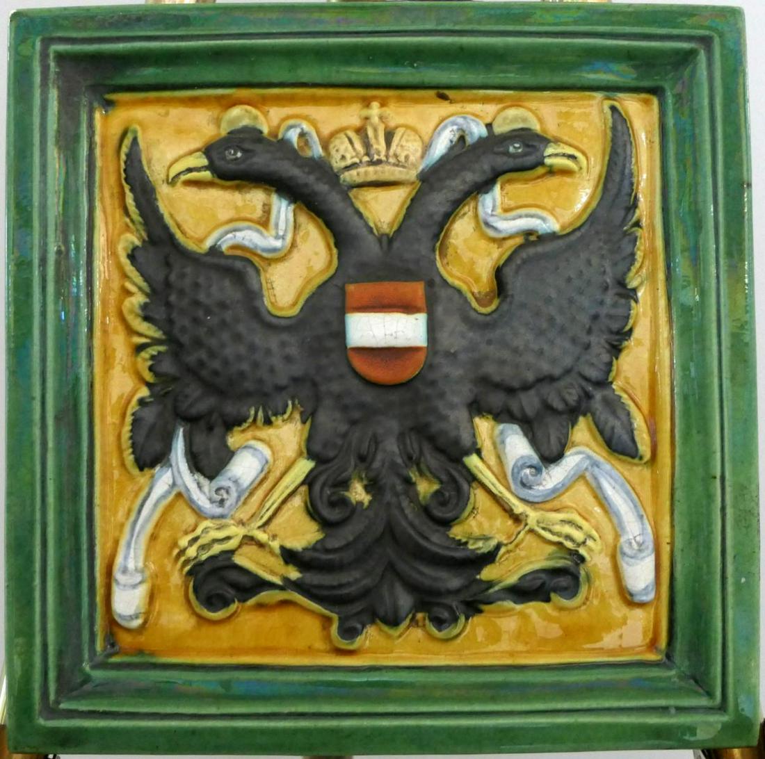 SOMMERHUBER STEYR AUSTRIAN GLAZED CERAMIC PLAQUE (1 of 5)