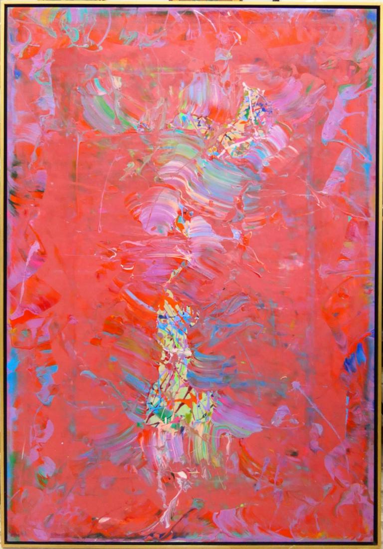 ROSE LINDZON (20th C) VERY LARGE OIL ON CANVAS (1 of 6)
