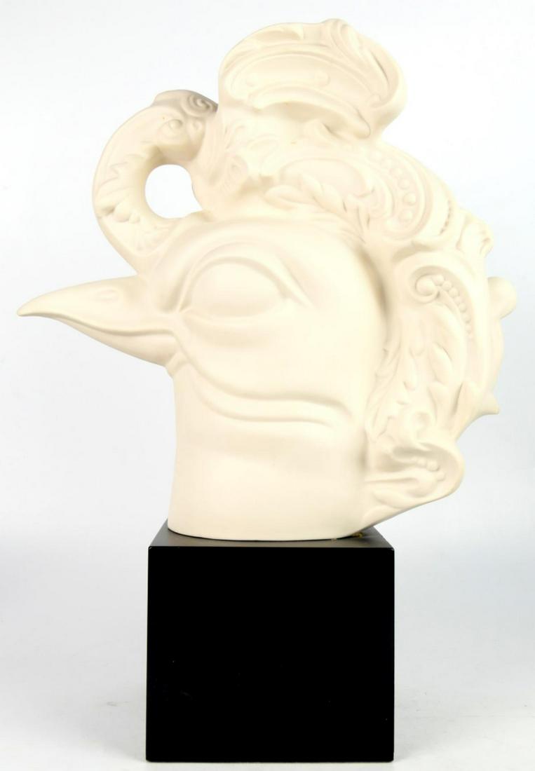 CYBIS "PHOENIX " BUST OF A BIRD 18": CYBIS "PHOENIX " BUST OF A BIRD . Signed to back measures approx 18" tall