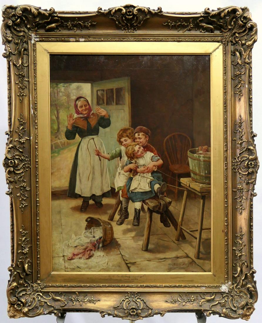 JOHN HAYES (1786-1866) BRITISH OIL ON CANVAS Attributed (1 of 14)