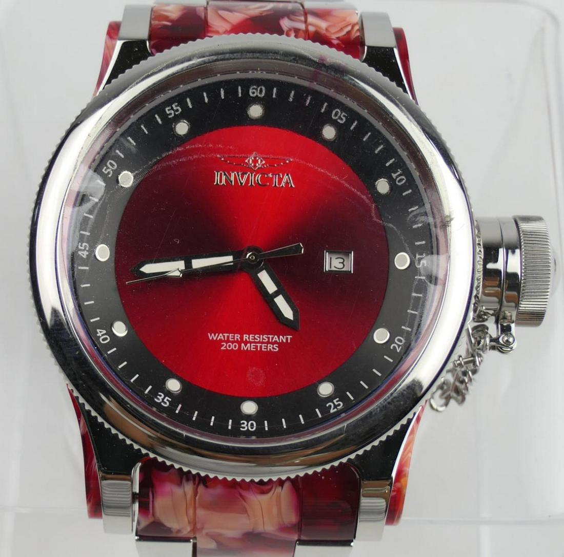 MEN'S INVICTA 1959 RUSSIAN DIVER WRISTWACH 21667: Men's Invicta 1959 Russian Diver wristwatch reference number 21667. 52mm stainless steel and resin case. No box or papers.