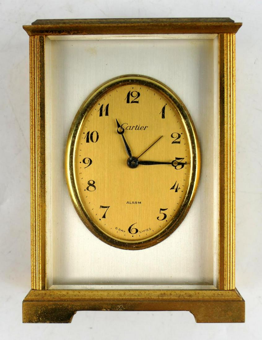 CARTIER 8 DAY SWISS DESK CLOCK (1 of 7)