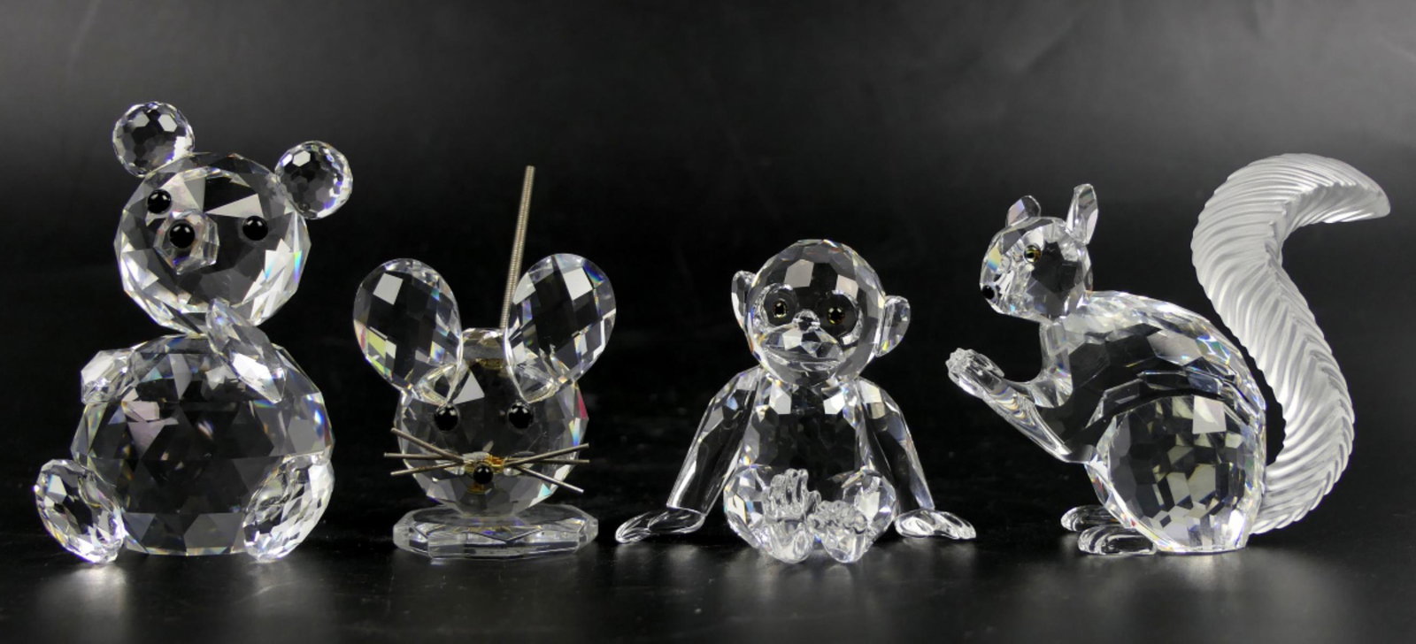 4 PC SWAROVSKI SMALL ANIMAL CRYSTAL FIGURES (1 of 2)